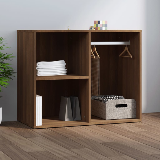 vidaXL Klädskåp brun ek 80x40x65 cm konstruerat trä