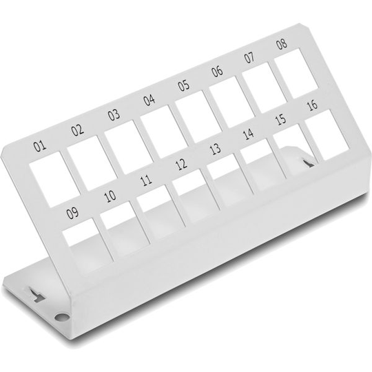 Eurolan 50S-21-15WT Patchpanel obestyckad 12xRJ45 (Hålbild: Actassi)