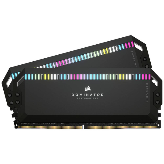 Corsair CMT64GX5M2B5200C40 Internminne Desktop Kit Dominator Platinum RGB 64 GB 2 x 32 GB DDR5-RAM 5200 MHz CL40-40-40-77