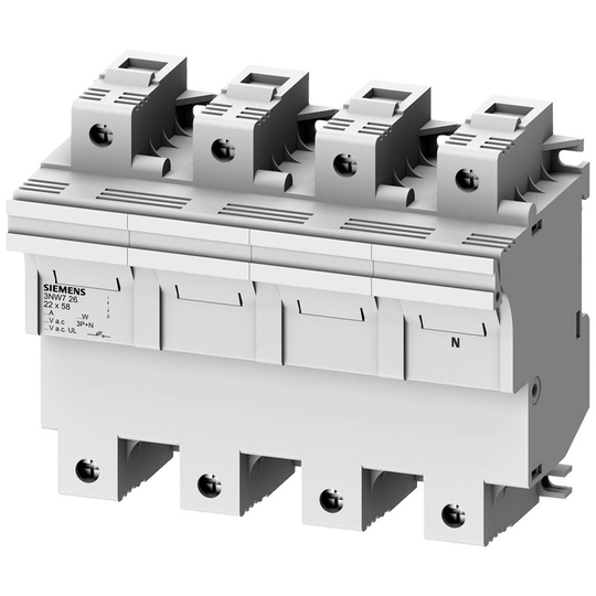 Siemens 3NW7262 Siemens Dig.Industr. Hållare för säkringscylinder 100 A 690 V/AC 1 st