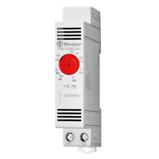 Finder 7T8100002403 Termostat 10A, 0-60 °C, med öppnande kontakt