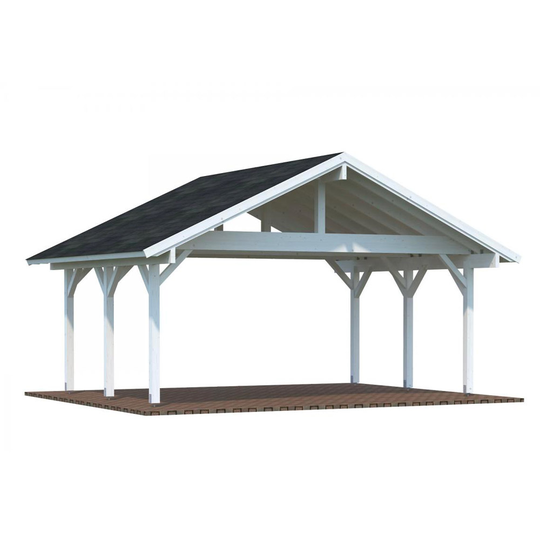 Carport Robert Takpapp, 20,6 m², Vit