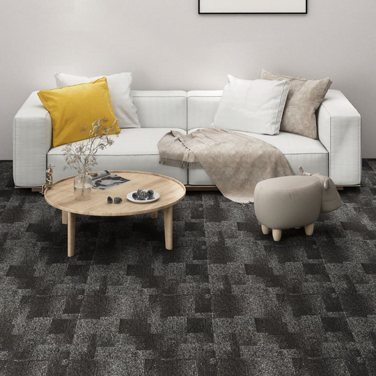 vidaXL Textilplattor 20 st 5 m² antracit