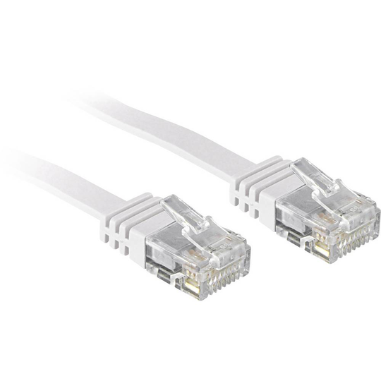 LINDY 47500 RJ45 Nätverk Anslutningskabel CAT 6 U/UTP 0.30 m Vit med låsskydd