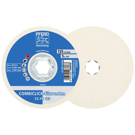 PFERD 44498028 Slipplatta Diameter 125 mm