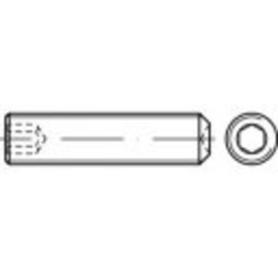 TOOLCRAFT TO-5371059 Gängstift M5 30 mm Rostfritt stål A1, A2 25 st