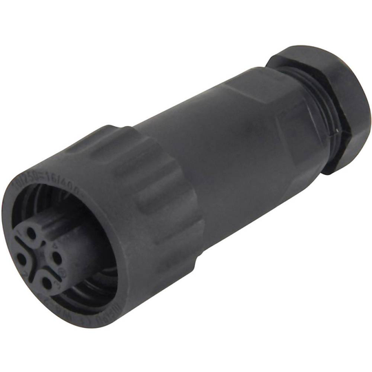 Weipu 814057 Rundkontakt Hona rak Serie (rundkontakt): WA Totalt antal poler: 3 + PE 1 st