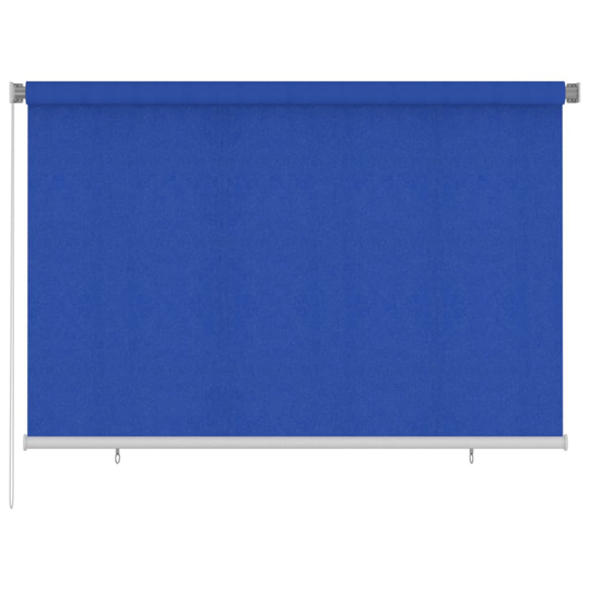 vidaXL Rullgardin utomhus 220x140 cm blå HDPE