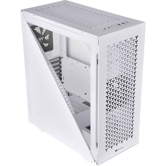Midi-Tower Datorchassi Thermaltake Divider 500 TG Air Snow Vit 2 Förinstallerade Fläktar, Sidofönster, Dammfilter