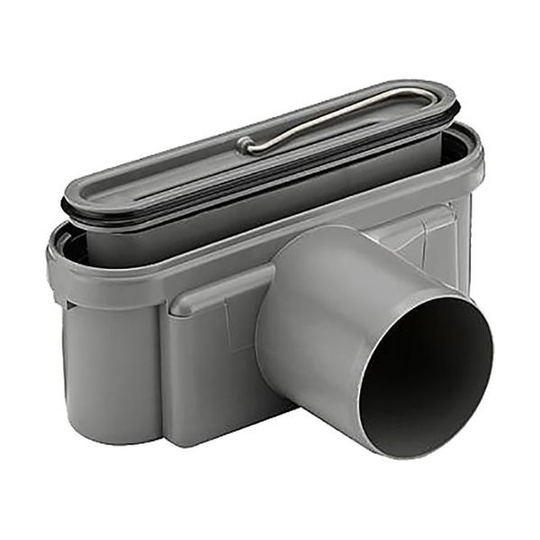 Unidrain 7119933 Utloppshus 75 mm, sidoutlopp Lågbyggt