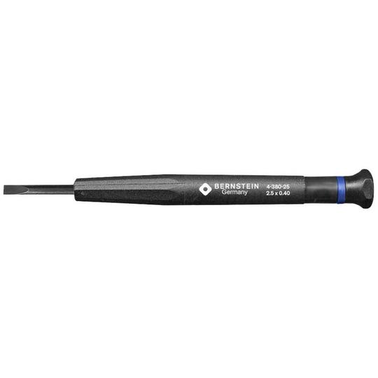 Spårskruvmejsel Bernstein Tools 4-380-25 Klingbredd: 2.5 mm Klinglängd: 17 mm