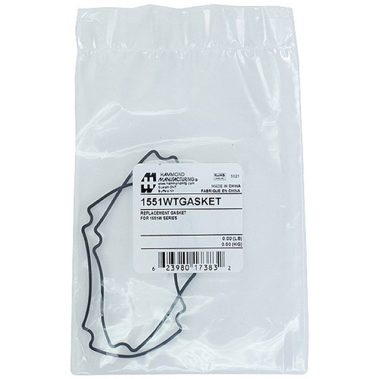 Hammond Electronics 1551WTGASKET Tätning Silikon Svart (B x H) 60 mm x 60 mm 2 st