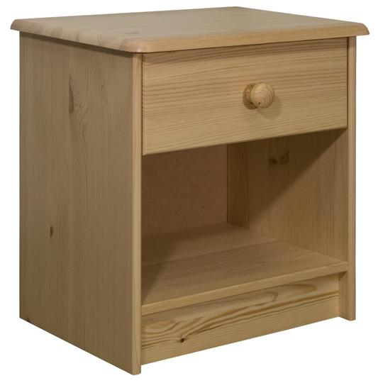 vidaXL Sängbord 41x30x42 cm massiv furu