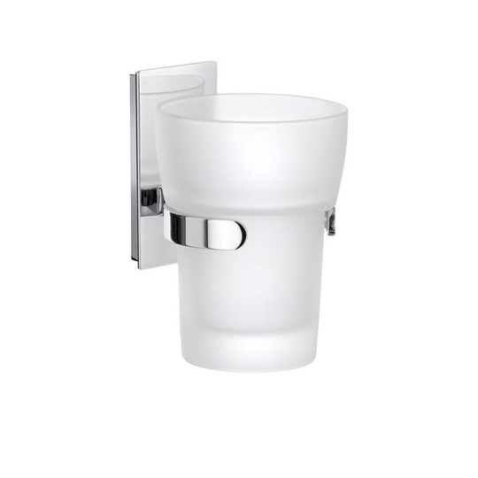 Tandborstglas Smedbo Pool ZK343 Krom/Frostat Glas