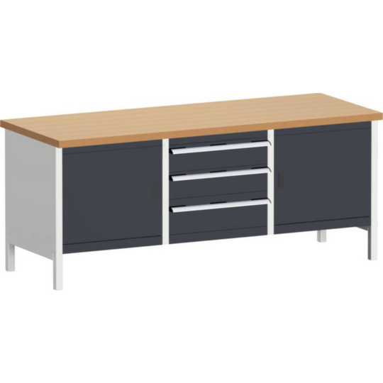 Bott 41002056.19V Låda arbetsbänk (B x H x D) 2000 x 840 x 750 mm