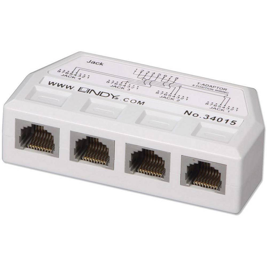 LINDY Telefon Adapter Vit