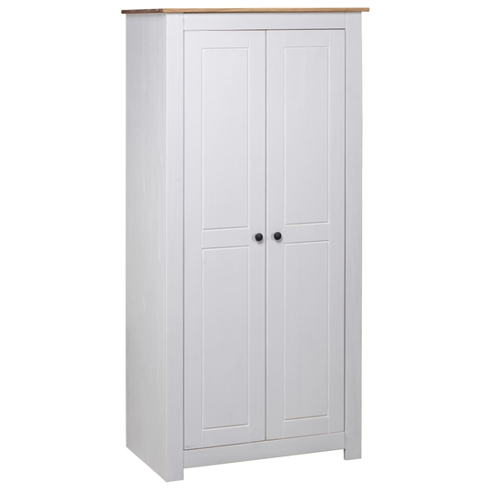vidaXL Garderob vit 80x50x171,5 cm massiv furu panama