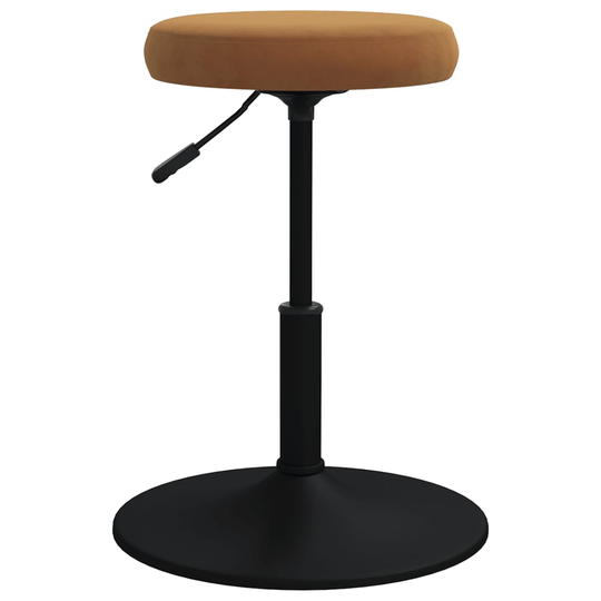 vidaXL Massagepall sammet brun