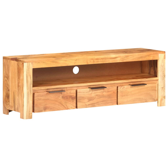 vidaXL TV-bänk 119x30x41 cm massivt akaciaträ