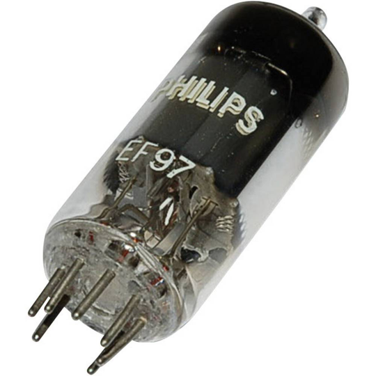 EF 97 Elektronrör Pentod 25 V 2.7 mA Antal poler: 7 Sockel: Miniatyr Innehåll 1 st