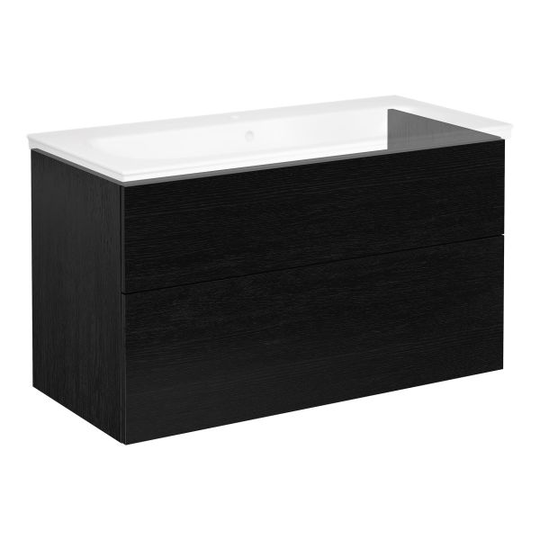 Gustavsberg Artic Kommod 100 cm, utan tvättställ Svart, slät