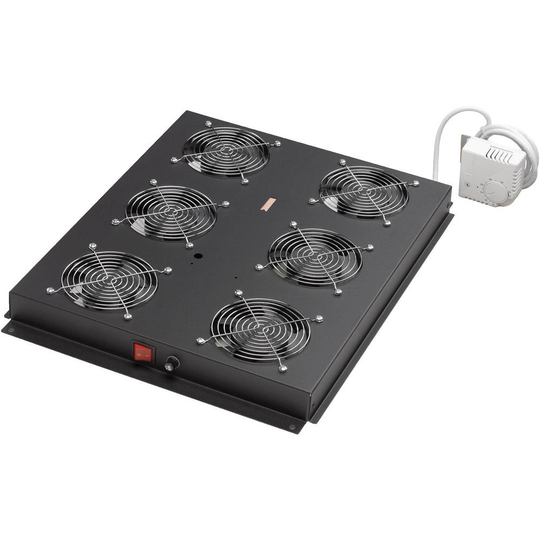 Digitus DN-19 FAN-4-SRV-B 19 tum 4 x Nätverksskåp-fläkt 1 U Svart