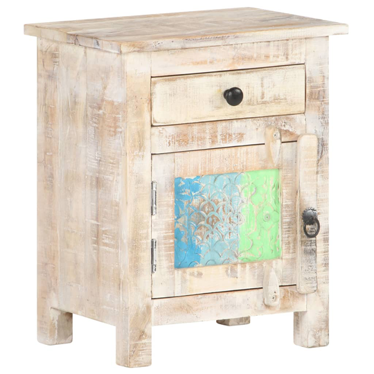 vidaXL Sängbord 40x30x50 cm massivt grovt akaciaträ