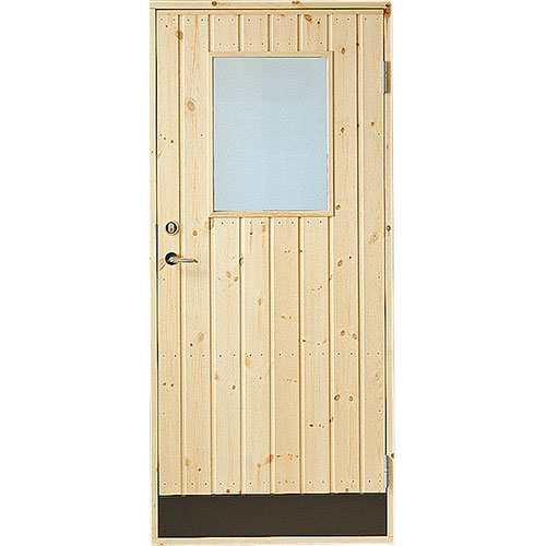 Dörr 10° panel Jabo Förrådsdörr Glas Höger