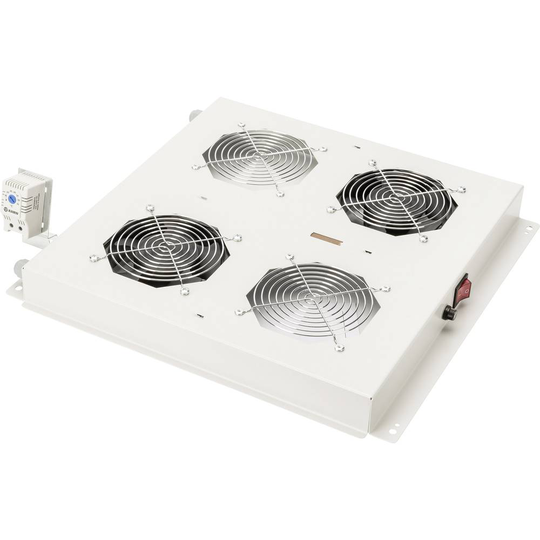 Digitus DN-19 FAN-2-N 19 tum 2 x Nätverksskåp-fläkt Grå-vit (RAL 7035)