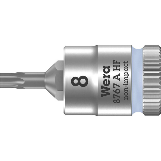 Wera 8767 A 05003360001 Inner-sextandhålsgrepp (TX) Hylsnyckel-bitsinsats T 8 1/4