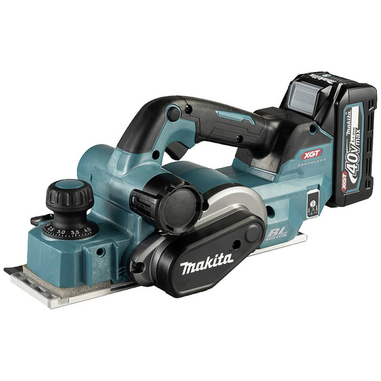 Batteridriven hyvel exkl. batteri/laddare, Utan laddare Hyvelbredd: 82 mm Makita KP001GZ falsdjup (max.): 50 mm