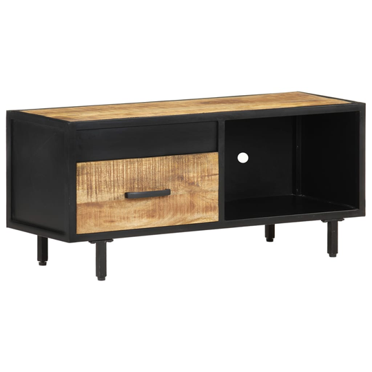 vidaXL TV-bänk 90x30x40 cm grovt mangoträ