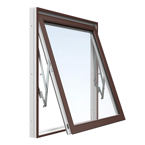 Energi Aluminium Vridfönster 14, 10, Nötbrun