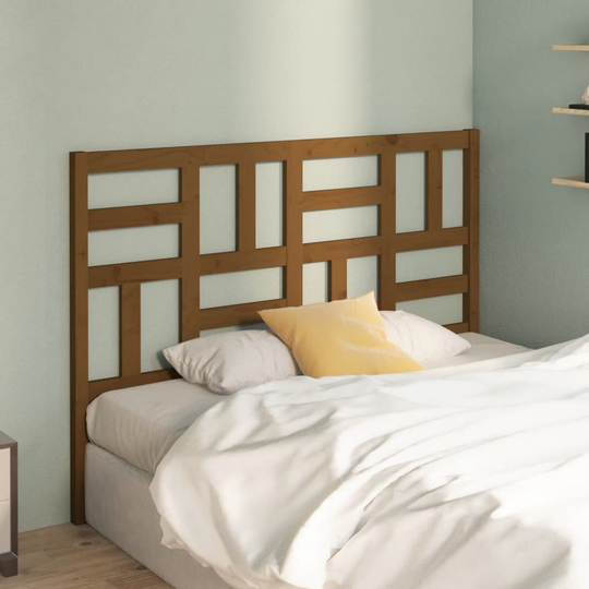 vidaXL Sänggavel honungsbrun 146x4x104 cm massiv furu