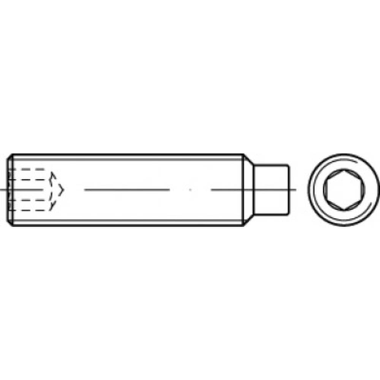 TOOLCRAFT TO-5414829 Gängstift M3 16 mm Stål galvaniskt förzinkad 200 st
