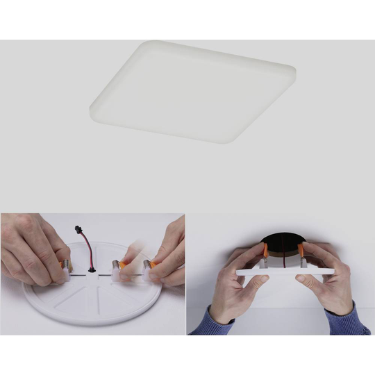 Paulmann 92397 EB Panel Veluna VariFit LED-inbyggnadsbelysning 8.50 W Satin