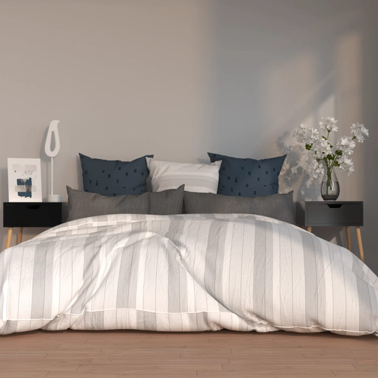 vidaXL Sängbord 2 st Svart högglans 40x40x56 cm spånskiva