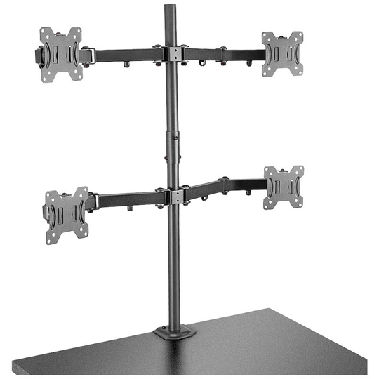 LINDY Lindy 4x Monitor bordsfäste 43,2 cm (17) - 71,1 cm (28) Tilt + Svängbar