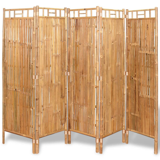 vidaXL Rumsavdelare 5 paneler 200x160 cm
