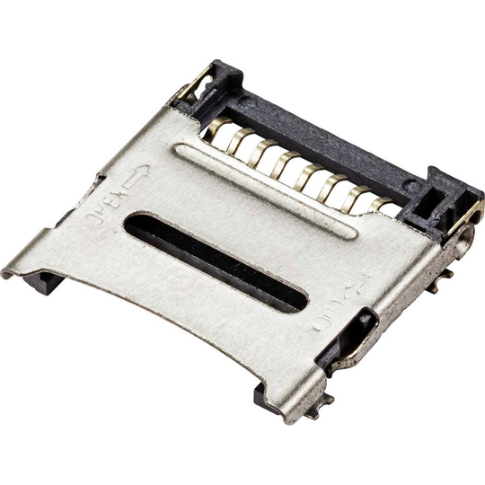 microSD Kort-sockel Klaff TRU COMPONENTS TC-9201932 1 st