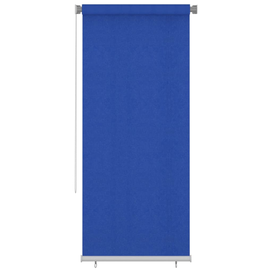 vidaXL Rullgardin utomhus 100 x 230 cm blå HDPE