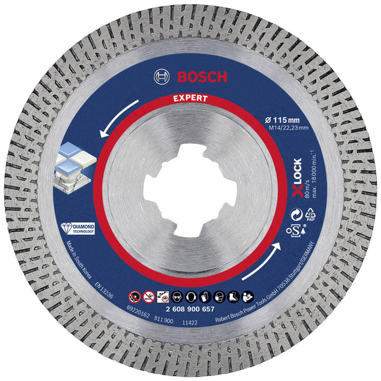 Diamantkapskiva Bosch Accessories 2608900657 Diameter 115 mm 1 st