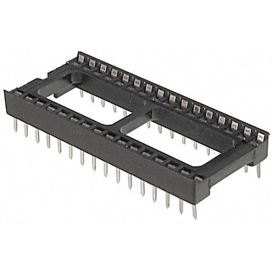 TRU COMPONENTS 1586537 A 06-LCD-TT IC-sockel Rastermått: 7.62 mm Antal poler: 6 1 st