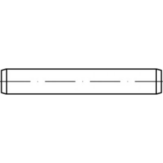 TOOLCRAFT TO-5436273 Cylinderstift 2 mm Stål 100 st