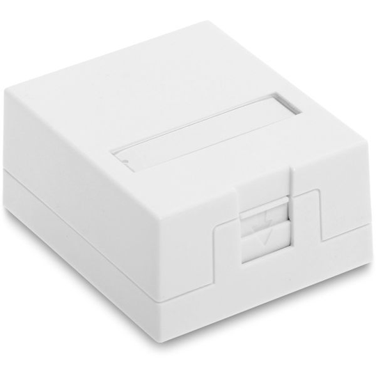 Eurolan 12B-04-01WT-1 Uttagsbox För 1 box/koppling