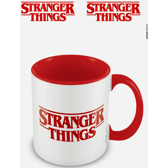 Mugg koloriert Stranger Things Logo