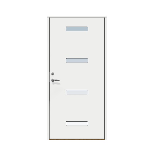 Enkeldörr till villa Mellby 9 x 21, Högerhängd, Vit