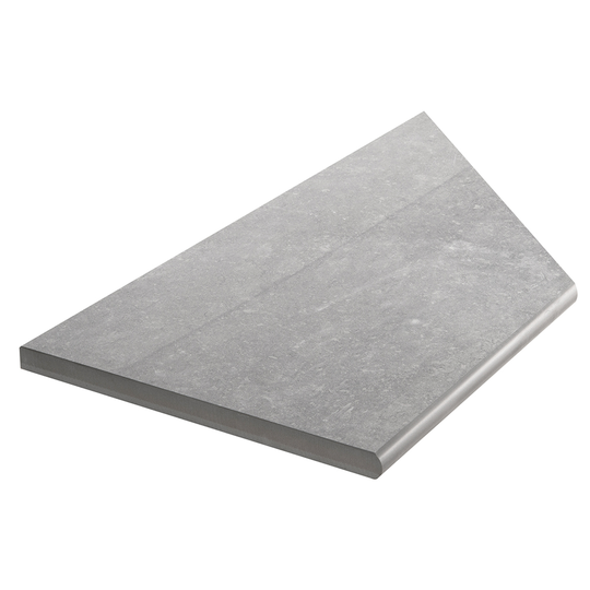 Klinker Bricmate Z Limestone Grey Pool Inner Corner Left 30x60 cm