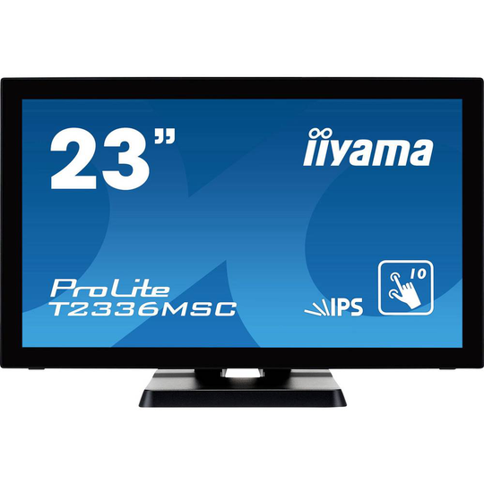 Iiyama ProLite T2336MSC Touchscreen 58.4 cm (23 tum) 1920 x 1080 pixel 16:9 5 ms USB 3.2 Gen 1 (USB 3.0), VGA, DVI, HDMI IPS LED