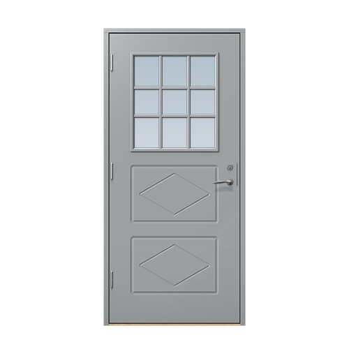 Entrédörr till villa Benarp 10 x 20, Vänsterhängd, Stengrå